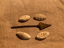 ANCIENT ROMAN LEGIONARIES small lot of GLANS sling bullets & Plumbata arrrow