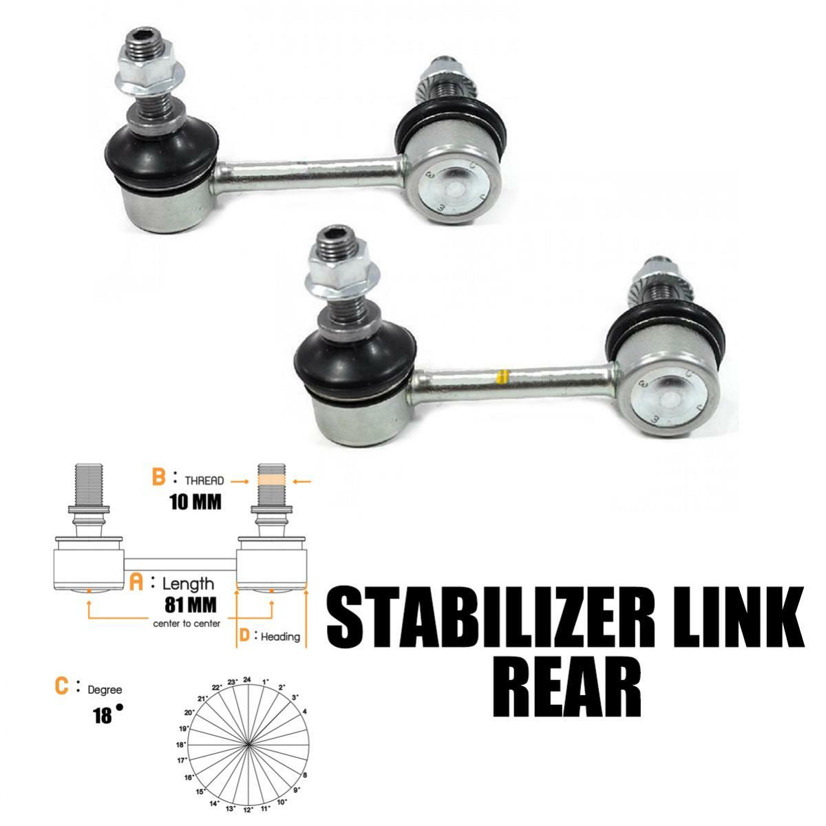 2-Piece Rear Sway Bar Link Kit For 2007-2015 Mitsubishi Lancer & Chrysler Models | Partsflow