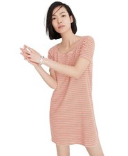 Madewell Swingy Tee Dress in Stripe Size M