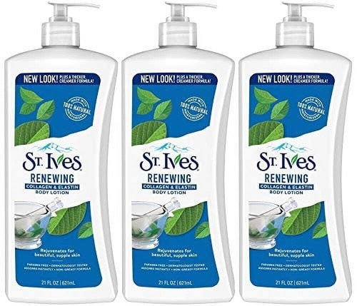 St. Ives Skin Renewing Body Ltion Collagen Elastin 21 ozPack of 3