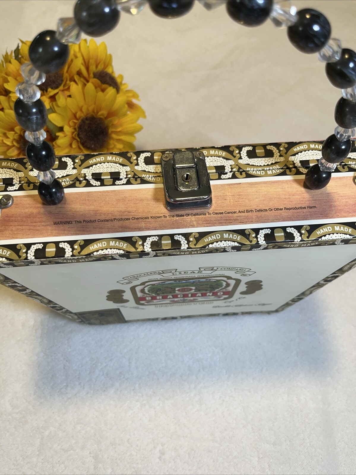 Handmade Cigar Box Rectangular Shape Handbag - image 5