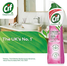 Cif Pink Tuberose Cream Cleaner, 500 Ml, (Pack of 8) 26.78 per litre