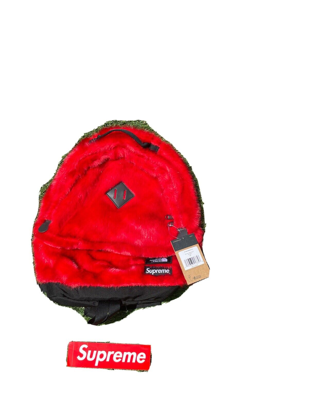 Supreme The North Face - Faux Fur Backpack Red !!! NEW WITH TAGS