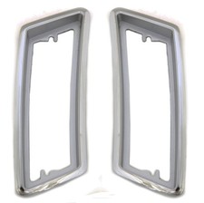 New 1970 Ford Mustang Front Marker Light Chrome Bezels Pair Both Left Right
