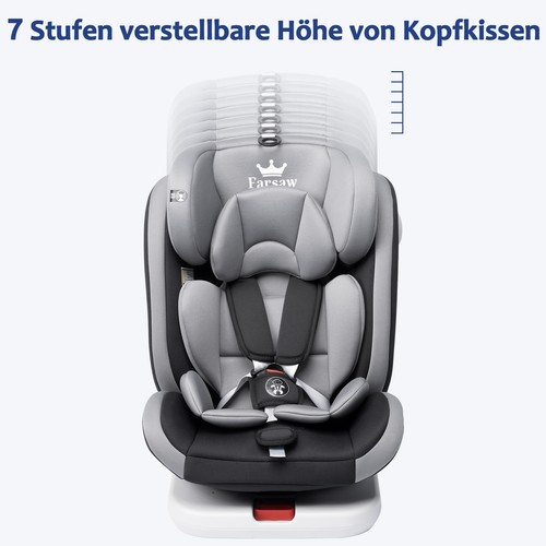 Siège Auto Bébé Rotatif à 360° avec ISOFIX (9-36 kg) 0+/1/2/3 9-36kg 0-12 Ans - Picture 6 of 10
