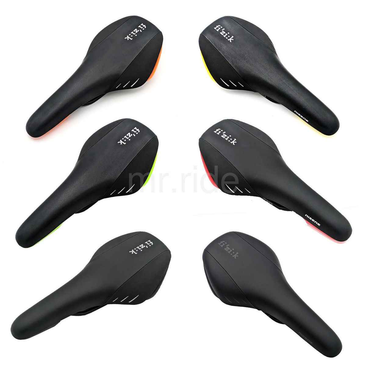 Fizik Nisene Road MTB eBike Saddle Black, shell various color