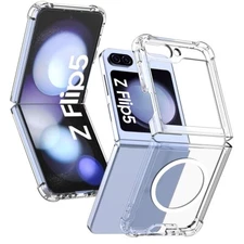  Clear Case Phone Magnetic Shockproof Slim Cover For Samsung Galaxy Z Flip 5 5G