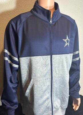 Dallas Cowboys Mens / Gray-Navy Big & Tall / Full Zip - Collar / Reg $85