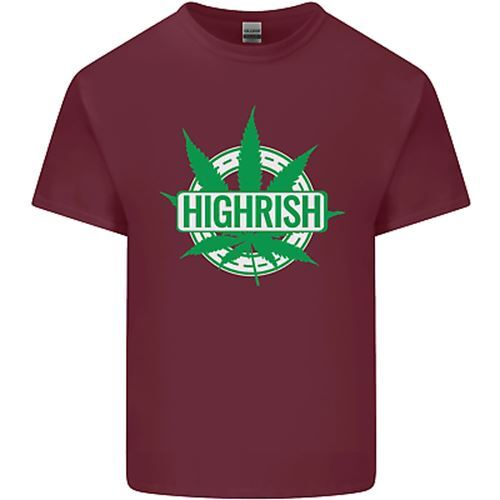 Highrish St Patricks Day Weed Drugs Funny Mens Cotton T-Shirt Tee Top - Picture 9 of 26