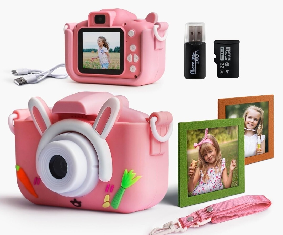 Upgrade Kids cat Camera,Gifts for Boys and Girls of Age 3-9 ,with usb/sd Memory