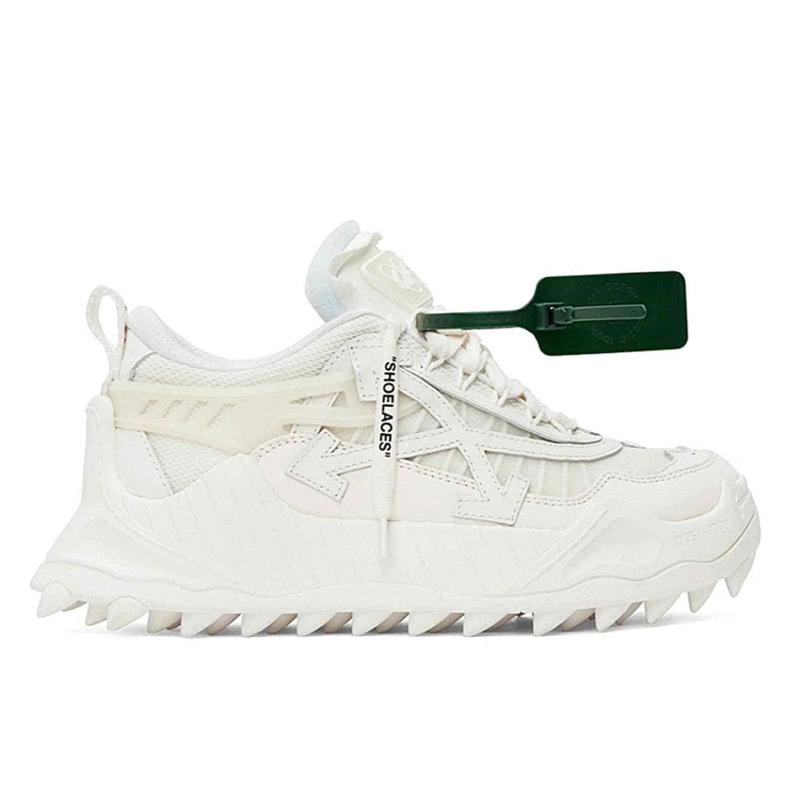 NWT$850 OFF-WHITE AUTHENTIC White Odsy 1000 Sneakers Sz 38, 8 image 3