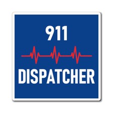 Imán despachador 911 latido del corazón 911 despachador parachoques pegatina imán