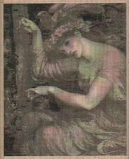 Lady Bending 2 1/2 x 3" Rubber Stamp, Person Stamp, Lady Stamp