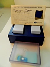 CREATIVE MEMORIES  SQUARE MAKER PUNCH WITH STORAGE CONTAINER,ORIGINAL BOX