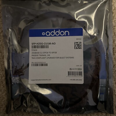 Addon SFP-H25GB-CU1M-AO 1M SFP+/SFP+ Passives Twinax Direct Attach Kupferkabel