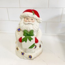 Lenox North Pole Sparkle Light Up Santa Color Changing Figurine Christmas X-mas