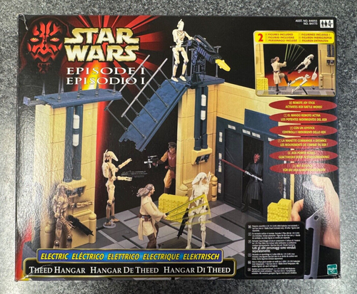 Star Wars Theed Hanger with Qui-Gon Jinn and Battle Droid Boxed Episode 1