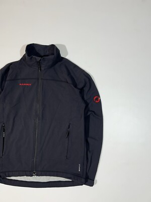 MAMMUT マムート SOFtech WINTER STORM Jacket Mammut Jacket Shell Zip Black Ski Mountain Men Logo Softech Size M