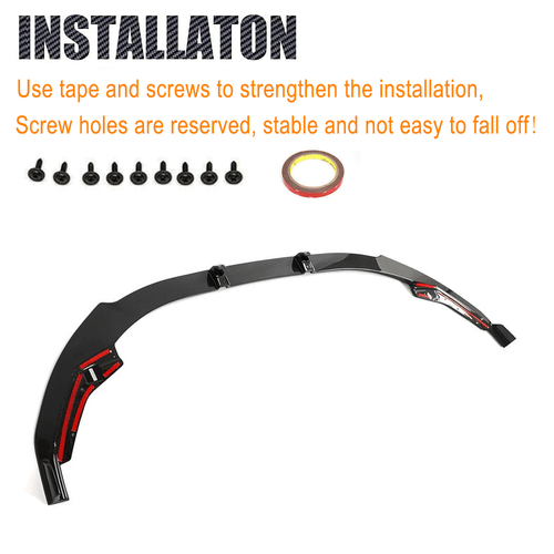 Für Audi S3 8Y 2022-23 Carbon Frontspoiler Frontlippe Front Stoßstangen Spoiler - Picture 7 of 9