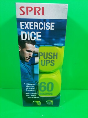 SPRI Exercise Dice (6-sided) Home Gym Fitness Workout Fun.  