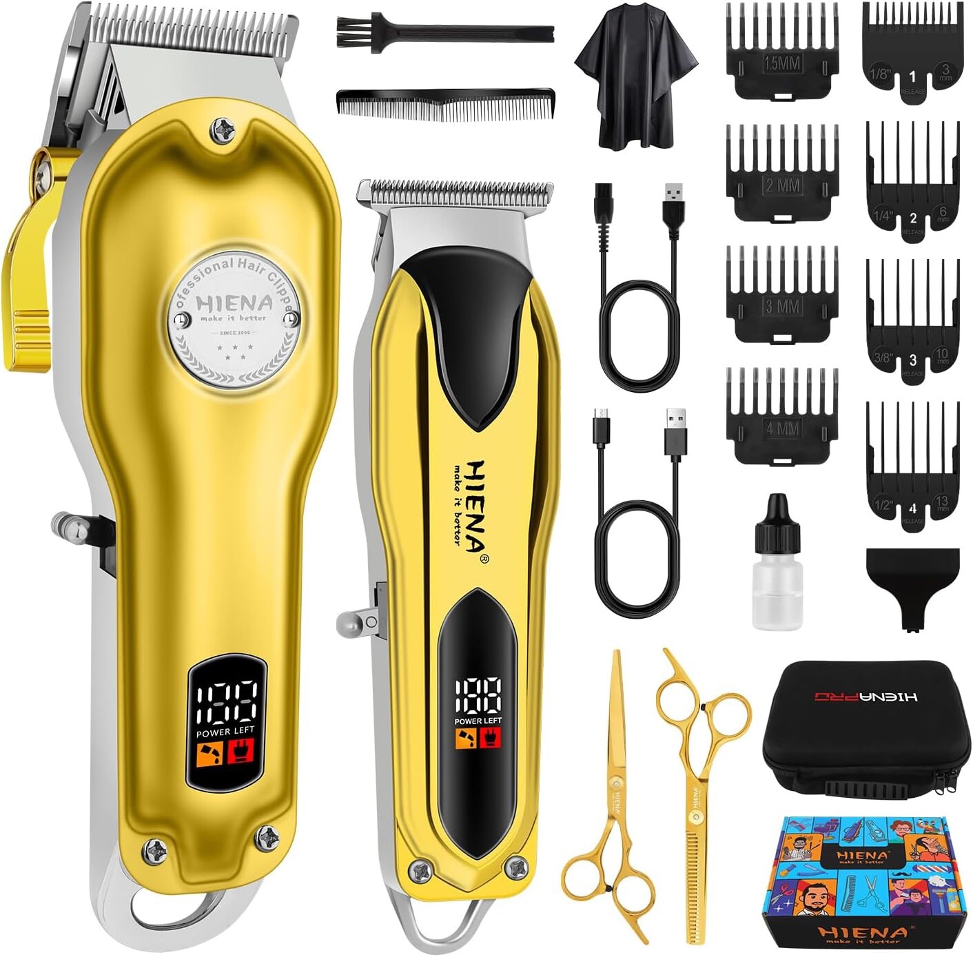 Rasoio elettrico professionale Regolabarba Capelli Barba Corpo Con Accessori