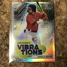 Marcelo Mayer 2022 Bowman Chrome Virtuosic Vibrations Refractor #VV-1 Red Sox