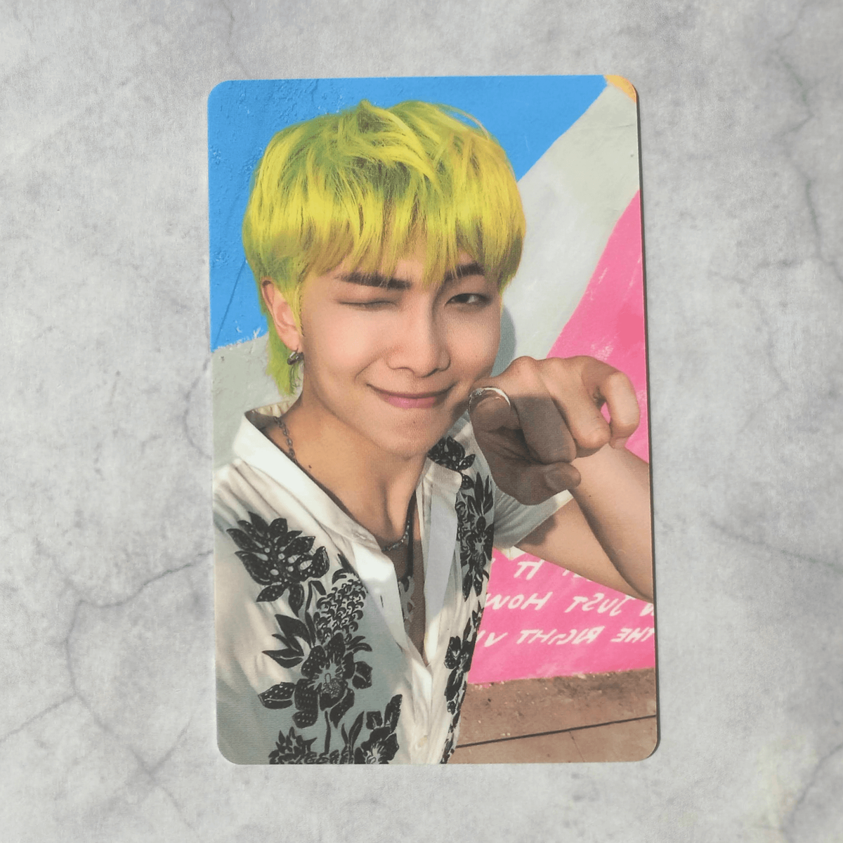 BTS Butter Lucky Draw Sound Wave Photo Card - RM Jin Suga JHope