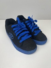 Heelys Size 5 Youth Black Blue Suede Skate Shoes Unisex Kids YTH 5