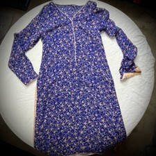 Rayon Long Sleeve Lightweight Midi Dress