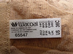 Wacoal 85547# Halo Lace Full Figure Unlined Underwire Bra US Size 36 C