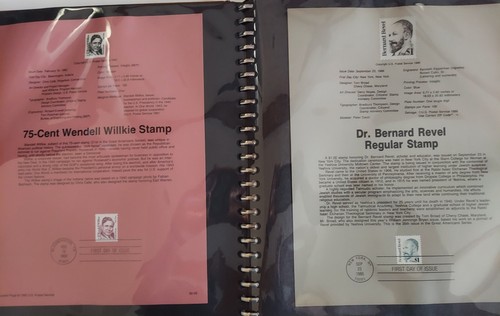 Stamps 1986-94 United States 1st First Day Issue Souvenir Pages, Historical Ppl. - Picture 9 of 24
