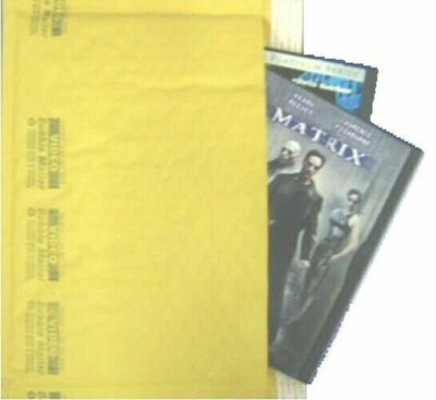 25 #DVD 12'' x 7.5'' Kraft Bubble Lined Mailer Envelopes Self Seal Free Shipping