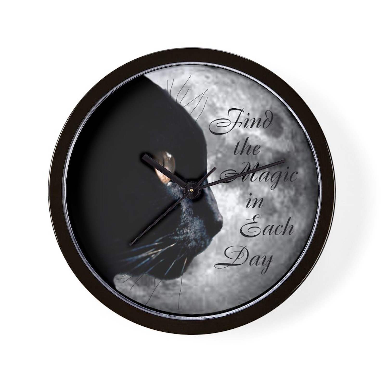 CafePress Find The Magic Unique Decorative 10" Wall Clock (255566846)