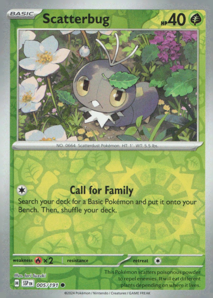 Scatterbug Common SV08: Surging Sparks 005/191 NM