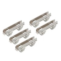 5 Pcs 6Mm Metall Achsen Fenster Pulley TüR Schiebe Zwei Rollen Rad
