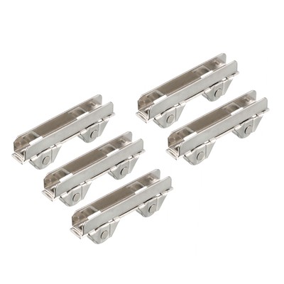5 Pcs 6mm Metall Achsen Fenster Pulley Tür Schiebe Zwei Rollen Rad