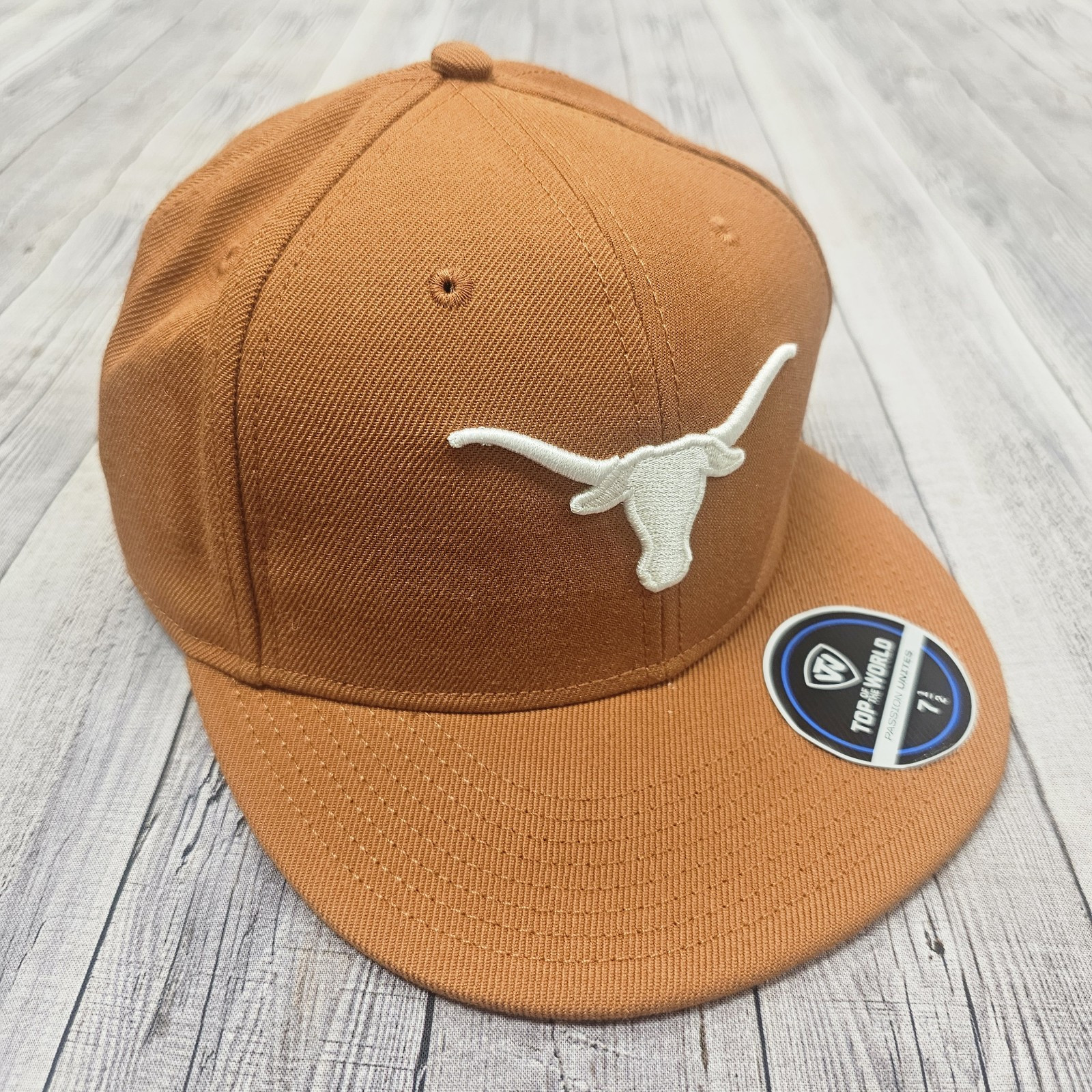 Texas Longhorns NCAA Fitted Cap Orange 7 1/2 Top Of The World