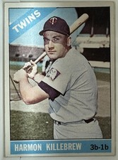 1966 Topps - Harmon Killebrew #120 Hall Of Fame 