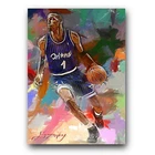 Penny Hardaway #3 Art Card Limited 44/50 Edward Vela Signed (Orlando Magic)