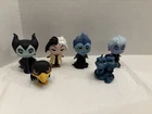 Lot Of 6 Disney Villans Funko Mystery Minis (Maleficent, Cruella, Hades, Ursula)