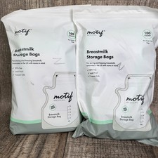 motif breastmilk storage bags 8 oz single use 2 packs of 100
