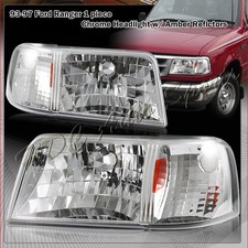 For 1993-1997 Ford Ranger Chrome Housing 2-in-1 Head Lightsamber Reflector For 1993-1997 Ford Ranger Chrome Housing 2-in-1 Head Lightsamber Reflector