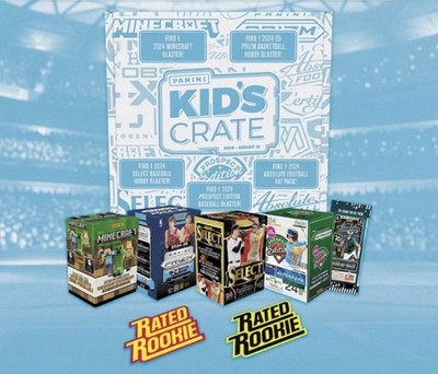 2025 PANINI KID'S CRATE SERIES 15 - 4 Blaster Boxes + Fat Pack Hobby Prizm NBA