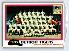 1981 Topps Detroit Tigers / Sparky Anderson Team Checklists #666 Detroit Tigers
