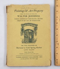 1949 Parke-Bernet Galleries Auction Catalog Walter Jennings Estate Art w/ Prices
