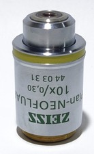 Zeiss Plan-NEOFLUAR 10X/0.30 ∞/0.17 Ph1 Microscope Objective, PN 440331