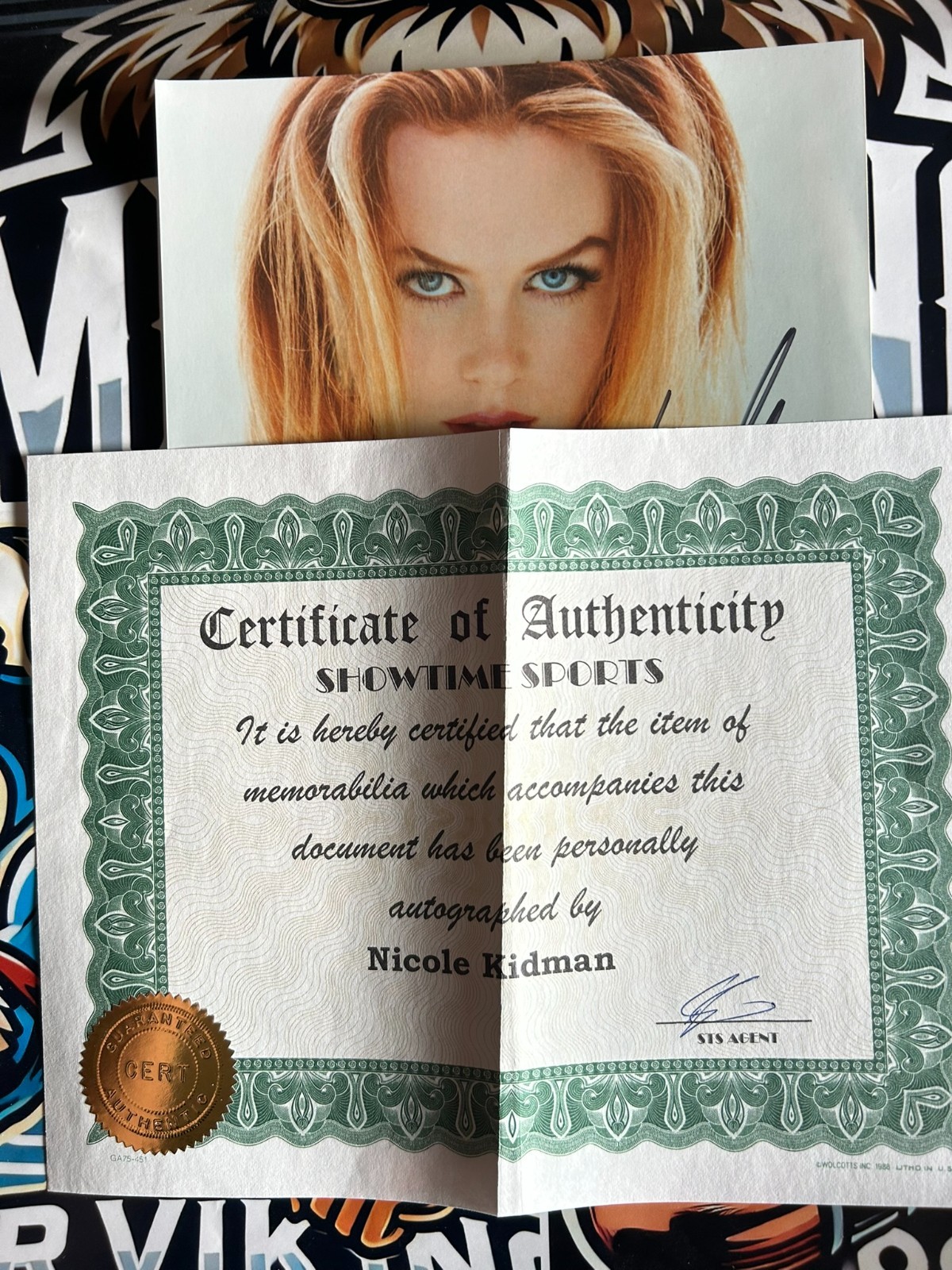 NICOLE KIDMAN HOLLYWOOD ACTRESS HAND-SIGNED 10X8-AUTHENTIC image 2