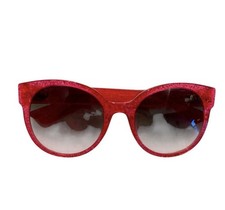 Gucci Women's Cat Eye Sunglasses Red Plastic Frame Gray Gradient Tinted Lens