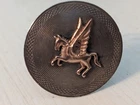 Vintage Silver Scarf Clip / Ring English Pegasus Signed