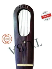 New Lyre Harp Bat Design 6 Metals Strings Free Bag,Key, And Strings set